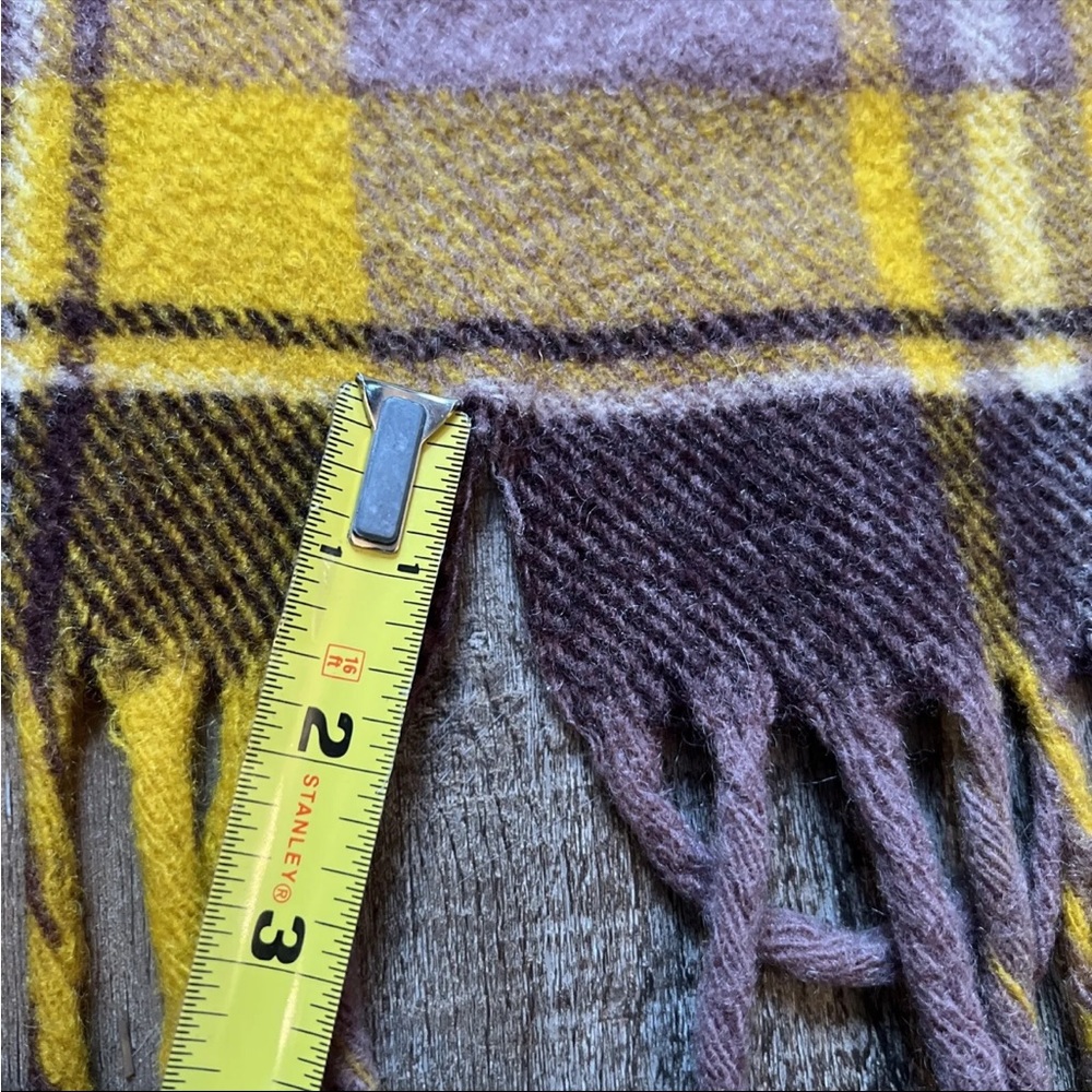 Vintage 1960’s Faribo Plaid Wool Stadium Blanket